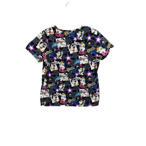 Wonder Women Scrub Top Women’s Size M - Picture 2 of 5